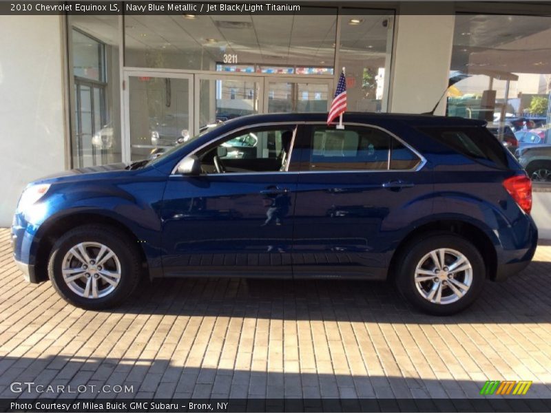 Navy Blue Metallic / Jet Black/Light Titanium 2010 Chevrolet Equinox LS