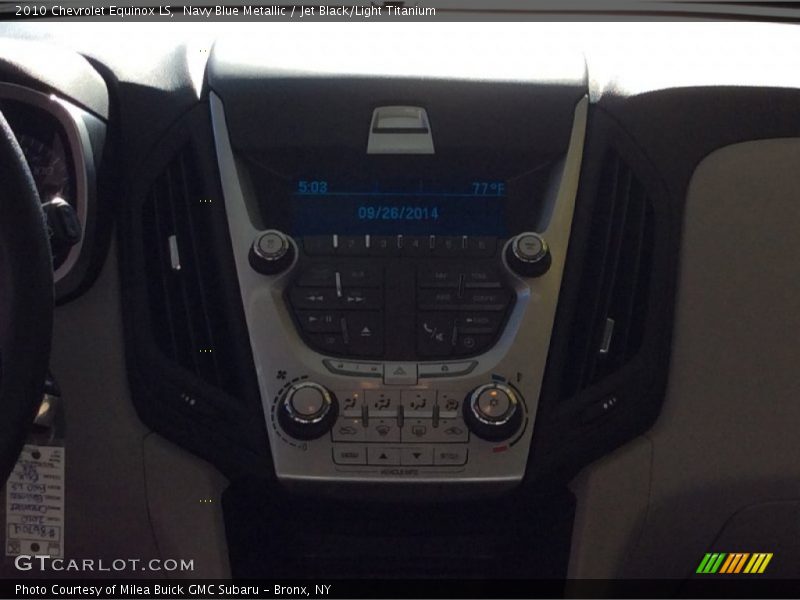 Navy Blue Metallic / Jet Black/Light Titanium 2010 Chevrolet Equinox LS
