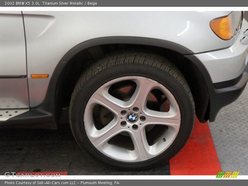 Titanium Silver Metallic / Beige 2002 BMW X5 3.0i