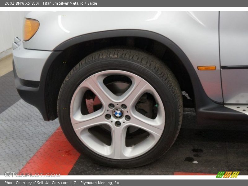Titanium Silver Metallic / Beige 2002 BMW X5 3.0i
