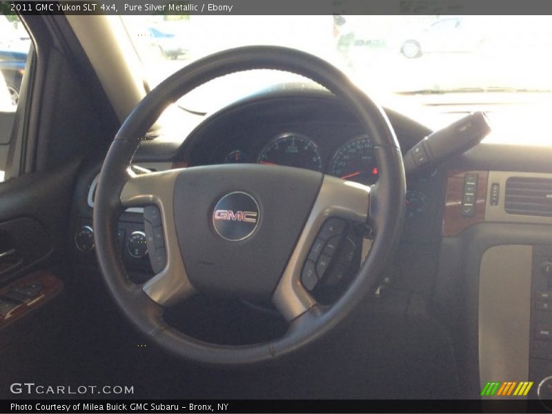 Pure Silver Metallic / Ebony 2011 GMC Yukon SLT 4x4