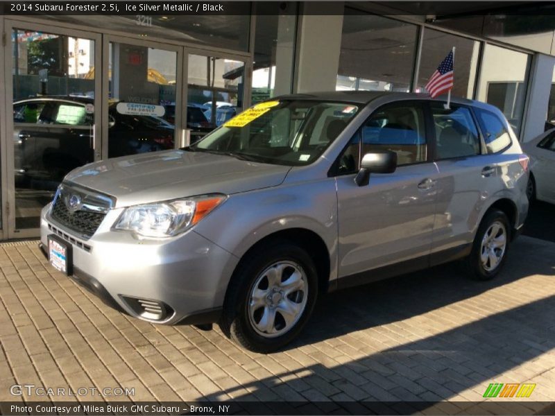Ice Silver Metallic / Black 2014 Subaru Forester 2.5i