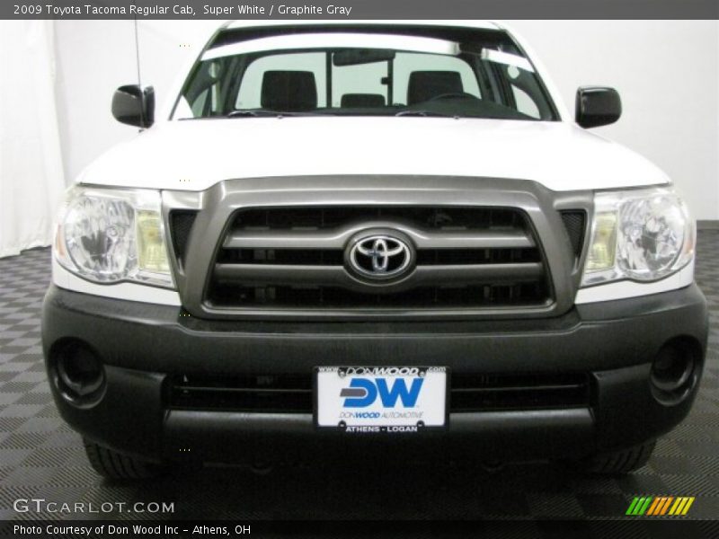 Super White / Graphite Gray 2009 Toyota Tacoma Regular Cab
