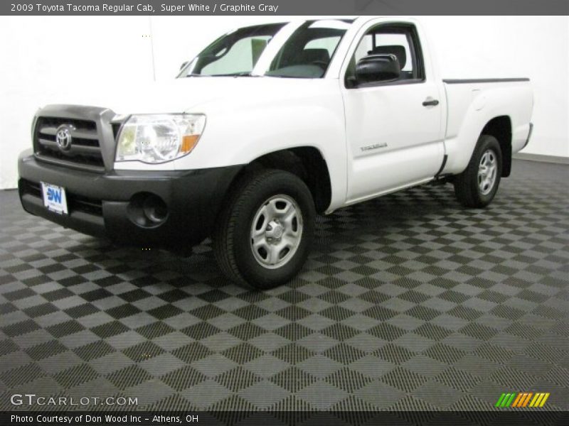Super White / Graphite Gray 2009 Toyota Tacoma Regular Cab