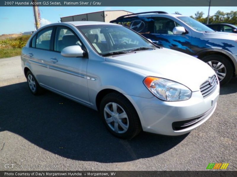 Platinum Silver / Gray 2007 Hyundai Accent GLS Sedan