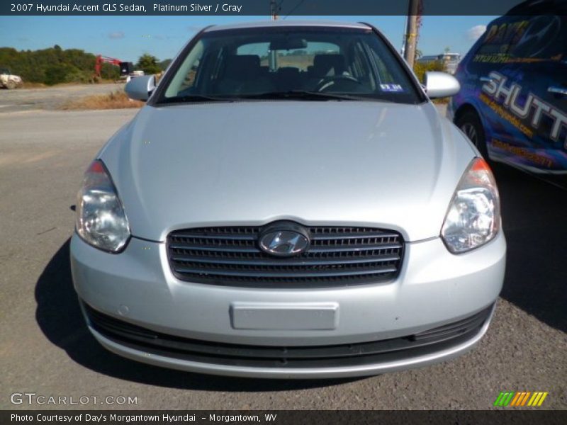 Platinum Silver / Gray 2007 Hyundai Accent GLS Sedan