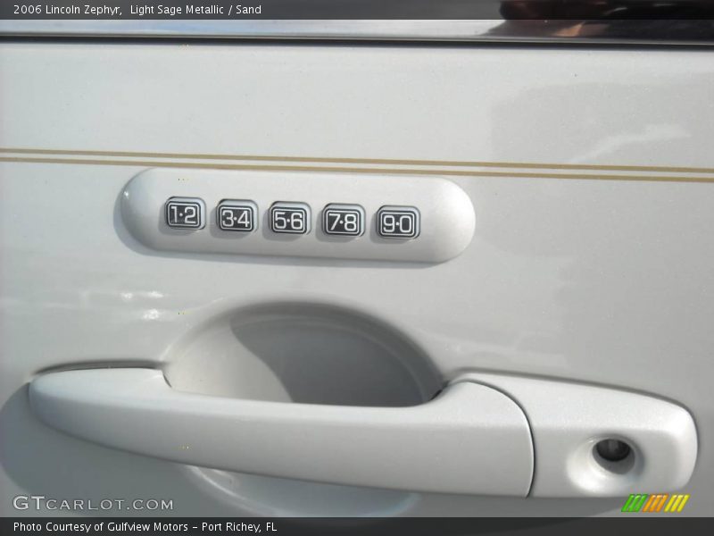 Light Sage Metallic / Sand 2006 Lincoln Zephyr