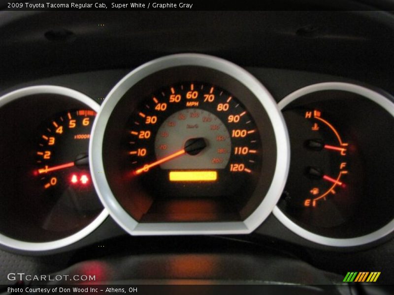 Super White / Graphite Gray 2009 Toyota Tacoma Regular Cab