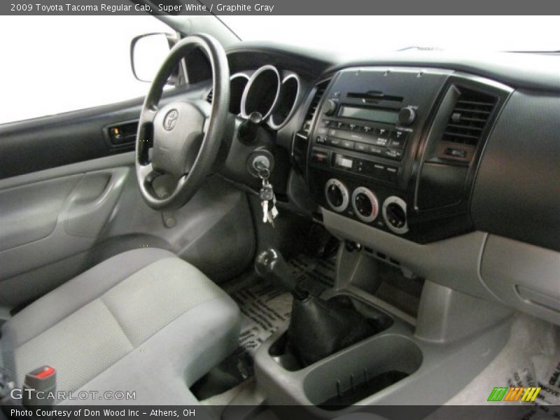 Super White / Graphite Gray 2009 Toyota Tacoma Regular Cab