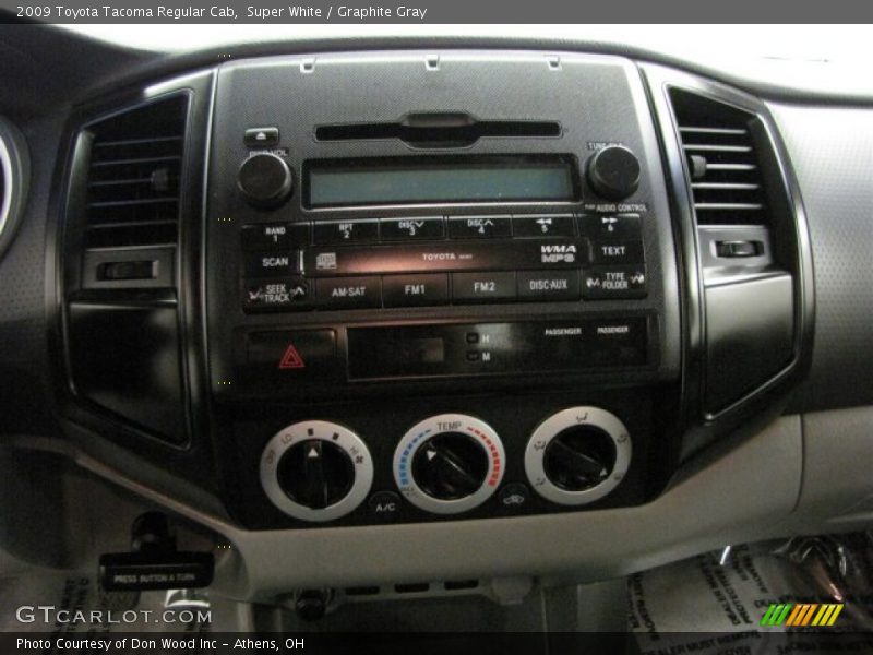 Super White / Graphite Gray 2009 Toyota Tacoma Regular Cab