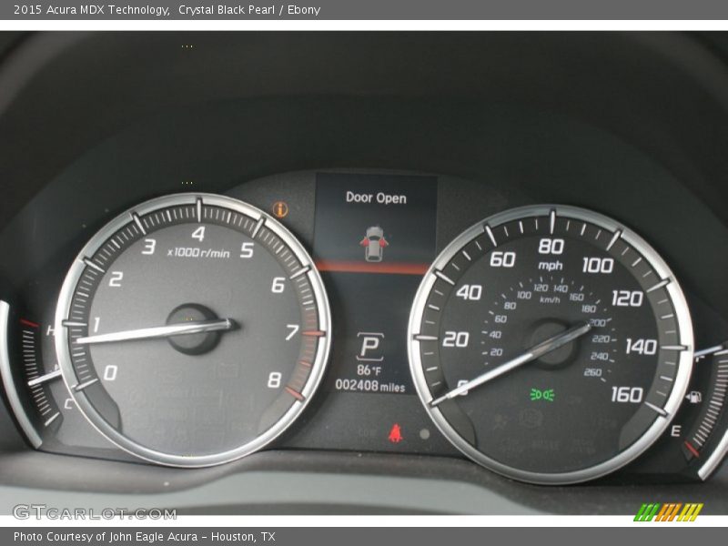 Crystal Black Pearl / Ebony 2015 Acura MDX Technology