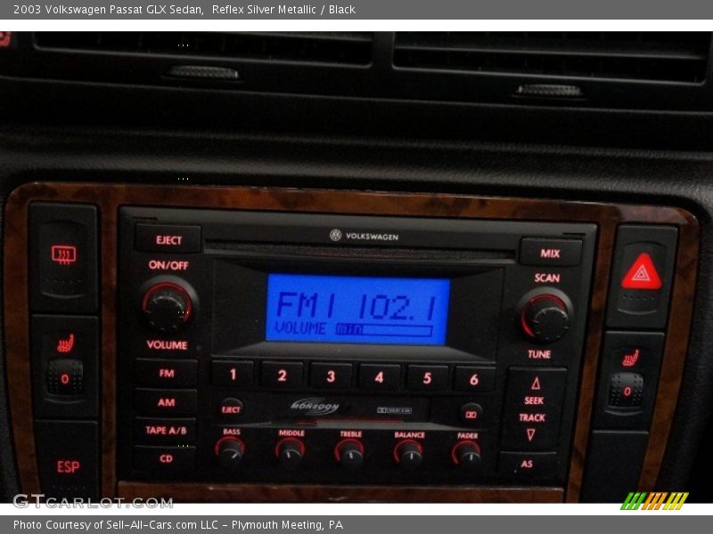 Reflex Silver Metallic / Black 2003 Volkswagen Passat GLX Sedan