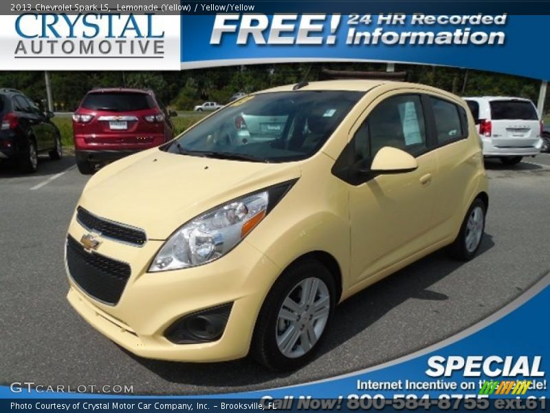 Lemonade (Yellow) / Yellow/Yellow 2013 Chevrolet Spark LS