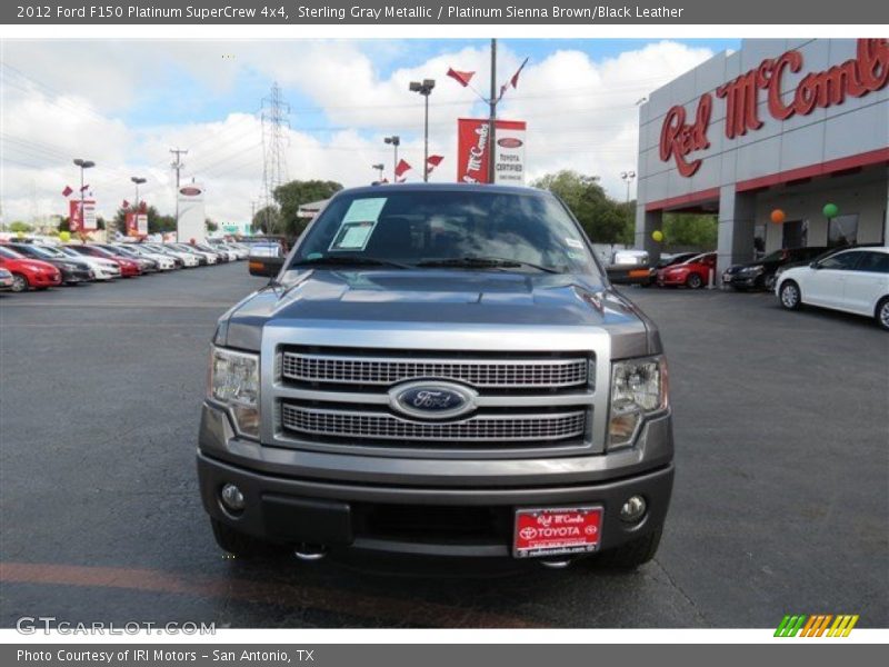 Sterling Gray Metallic / Platinum Sienna Brown/Black Leather 2012 Ford F150 Platinum SuperCrew 4x4