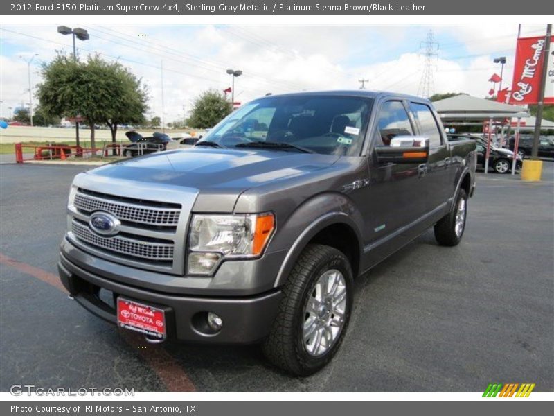 Sterling Gray Metallic / Platinum Sienna Brown/Black Leather 2012 Ford F150 Platinum SuperCrew 4x4