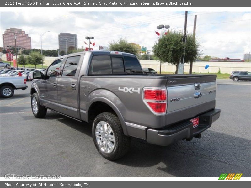 Sterling Gray Metallic / Platinum Sienna Brown/Black Leather 2012 Ford F150 Platinum SuperCrew 4x4