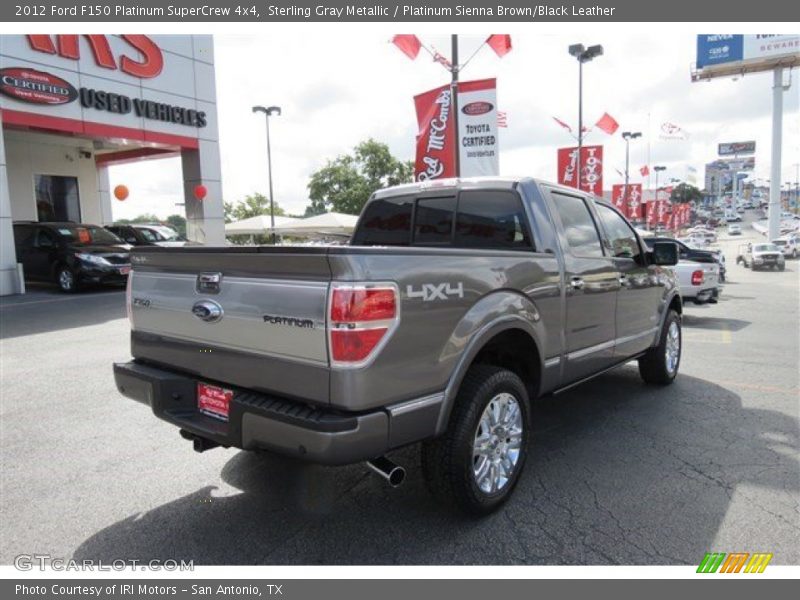 Sterling Gray Metallic / Platinum Sienna Brown/Black Leather 2012 Ford F150 Platinum SuperCrew 4x4