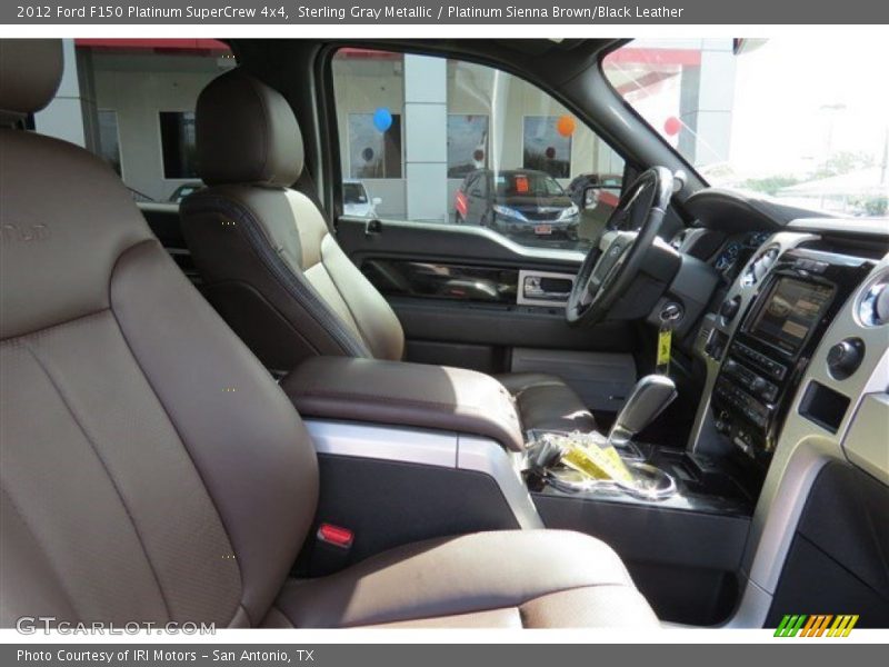 Sterling Gray Metallic / Platinum Sienna Brown/Black Leather 2012 Ford F150 Platinum SuperCrew 4x4