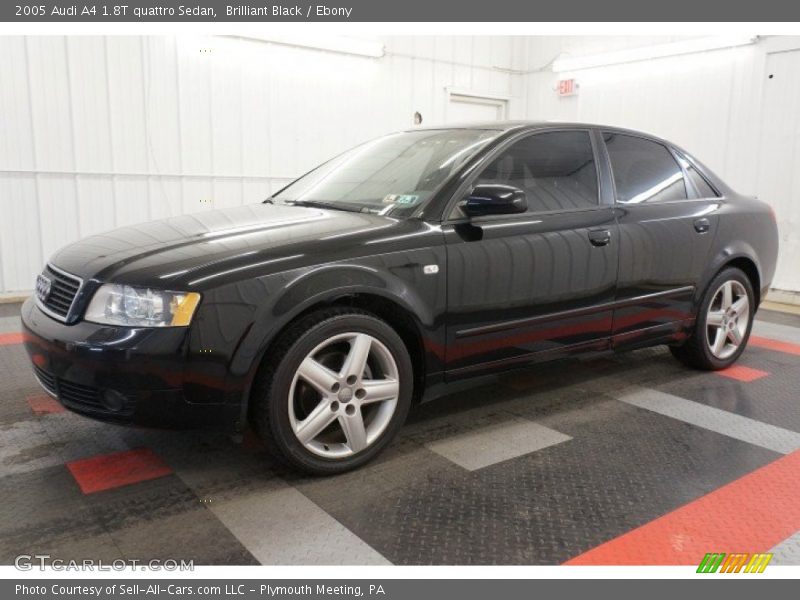 Brilliant Black / Ebony 2005 Audi A4 1.8T quattro Sedan