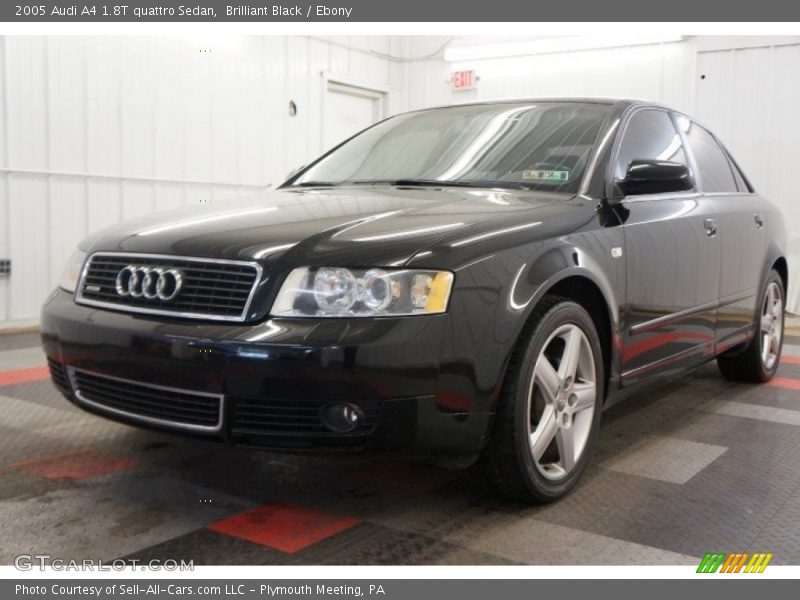 Brilliant Black / Ebony 2005 Audi A4 1.8T quattro Sedan