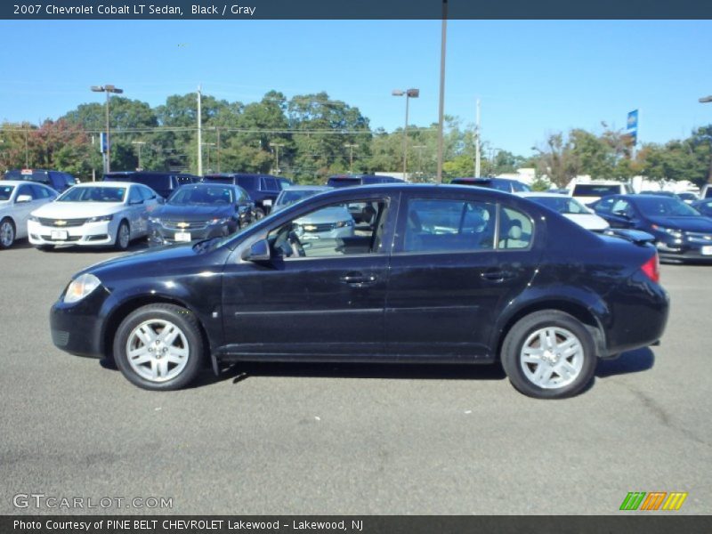 Black / Gray 2007 Chevrolet Cobalt LT Sedan