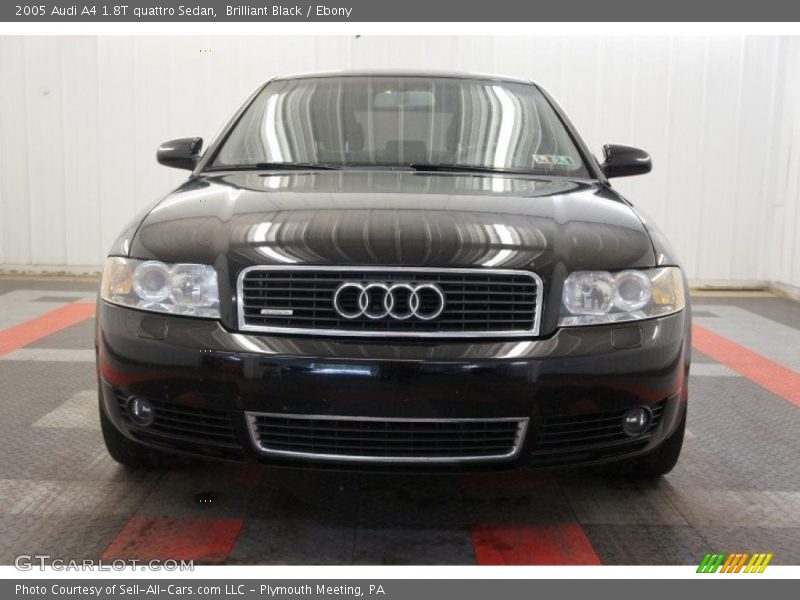 Brilliant Black / Ebony 2005 Audi A4 1.8T quattro Sedan