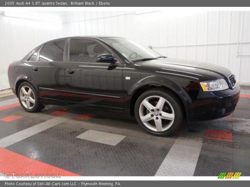 Brilliant Black / Ebony 2005 Audi A4 1.8T quattro Sedan