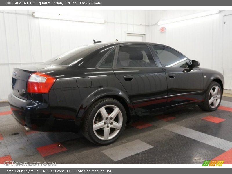 Brilliant Black / Ebony 2005 Audi A4 1.8T quattro Sedan