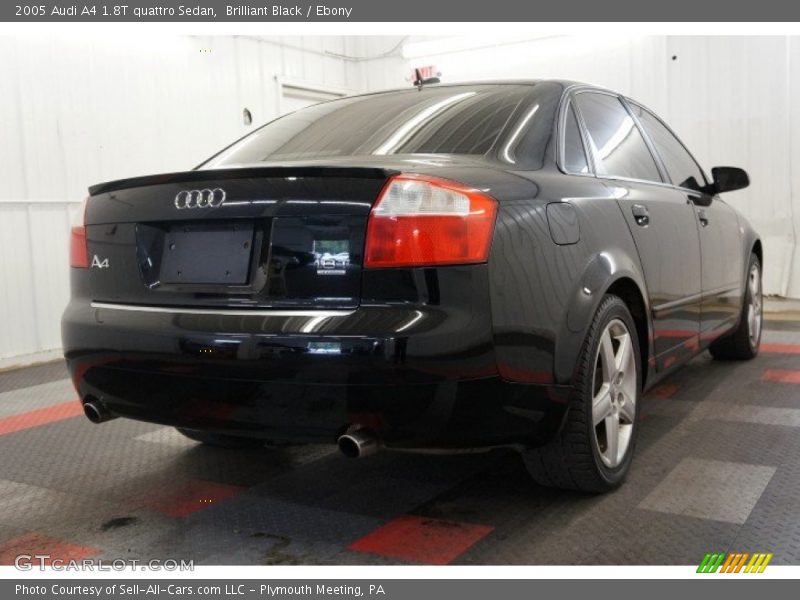 Brilliant Black / Ebony 2005 Audi A4 1.8T quattro Sedan