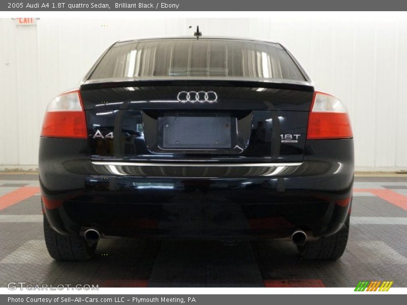 Brilliant Black / Ebony 2005 Audi A4 1.8T quattro Sedan