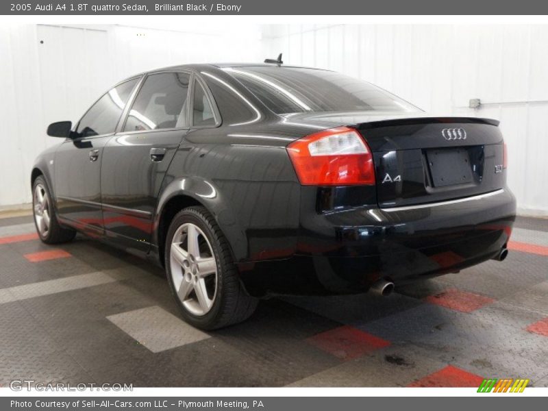 Brilliant Black / Ebony 2005 Audi A4 1.8T quattro Sedan