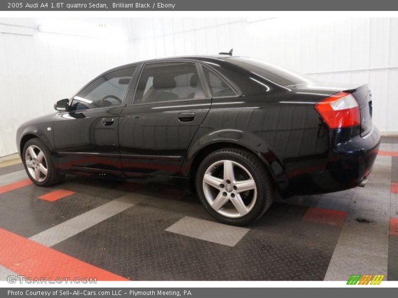 Brilliant Black / Ebony 2005 Audi A4 1.8T quattro Sedan