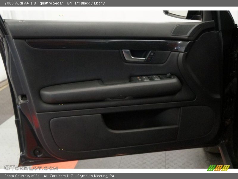 Brilliant Black / Ebony 2005 Audi A4 1.8T quattro Sedan