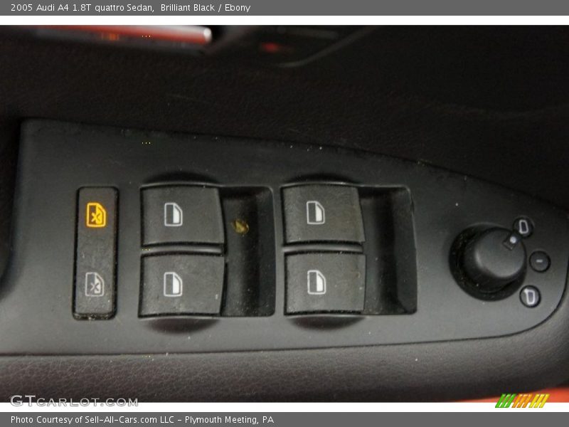 Brilliant Black / Ebony 2005 Audi A4 1.8T quattro Sedan