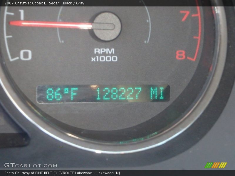 Black / Gray 2007 Chevrolet Cobalt LT Sedan