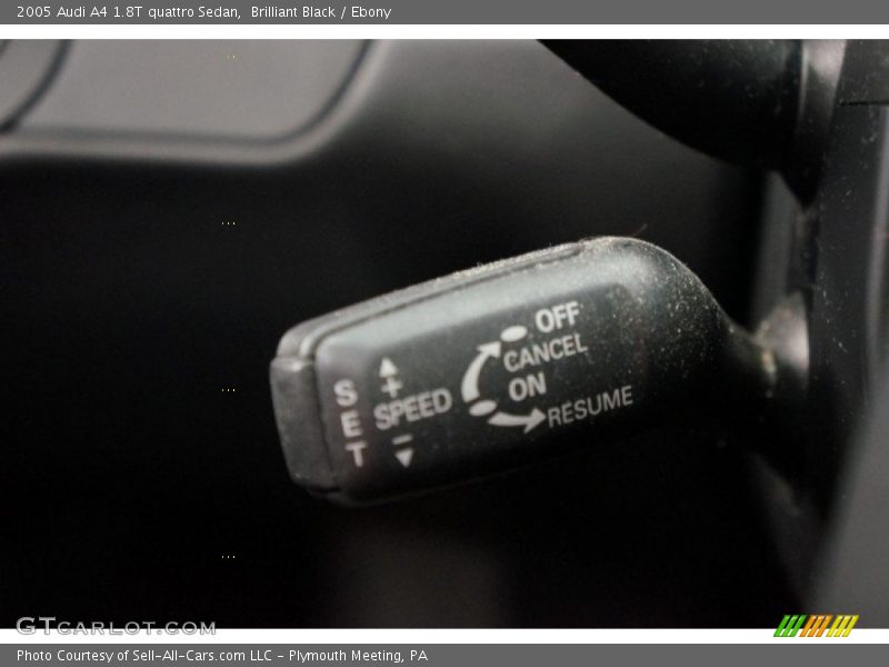 Brilliant Black / Ebony 2005 Audi A4 1.8T quattro Sedan