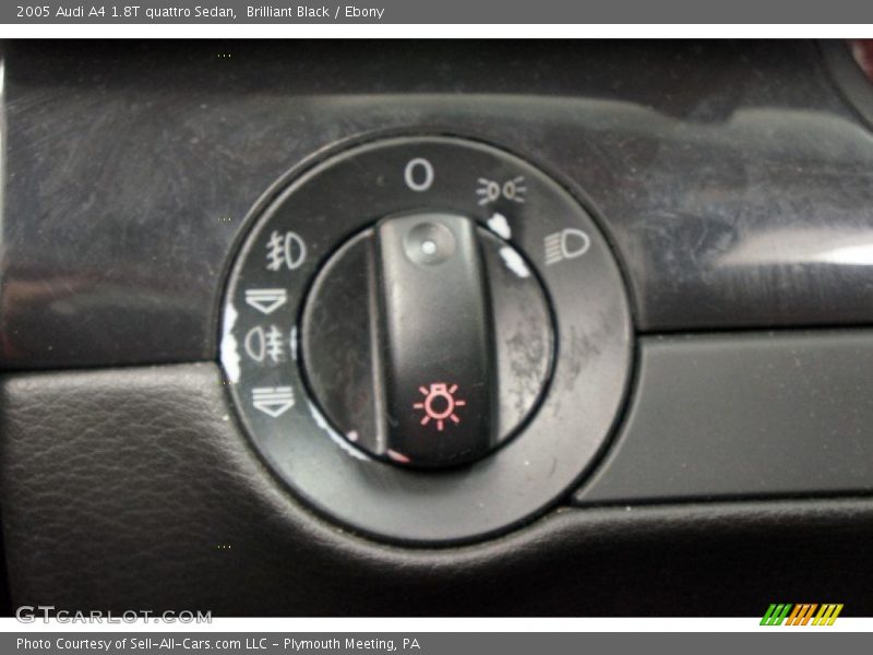 Brilliant Black / Ebony 2005 Audi A4 1.8T quattro Sedan