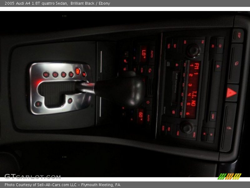 Brilliant Black / Ebony 2005 Audi A4 1.8T quattro Sedan