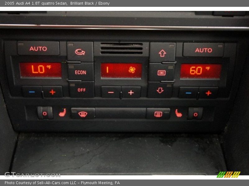 Brilliant Black / Ebony 2005 Audi A4 1.8T quattro Sedan