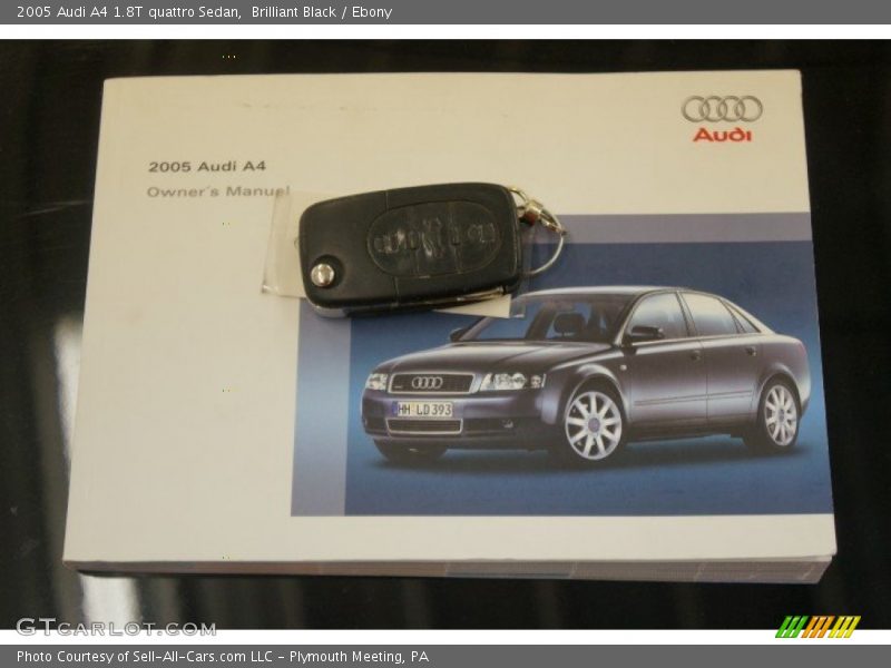Brilliant Black / Ebony 2005 Audi A4 1.8T quattro Sedan