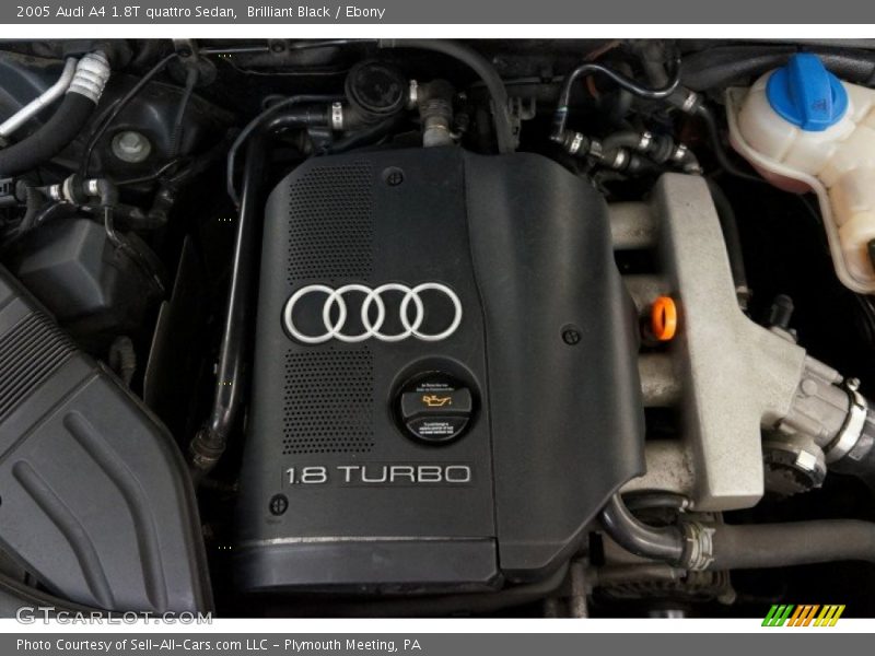 Brilliant Black / Ebony 2005 Audi A4 1.8T quattro Sedan