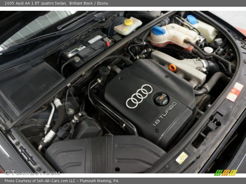 Brilliant Black / Ebony 2005 Audi A4 1.8T quattro Sedan