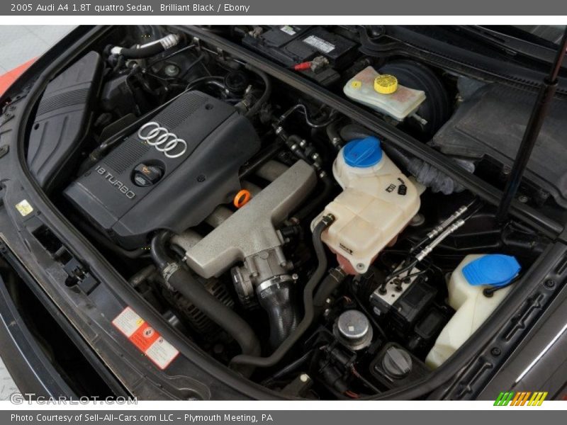 Brilliant Black / Ebony 2005 Audi A4 1.8T quattro Sedan