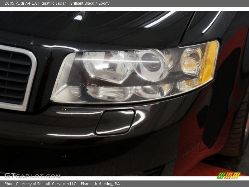 Brilliant Black / Ebony 2005 Audi A4 1.8T quattro Sedan