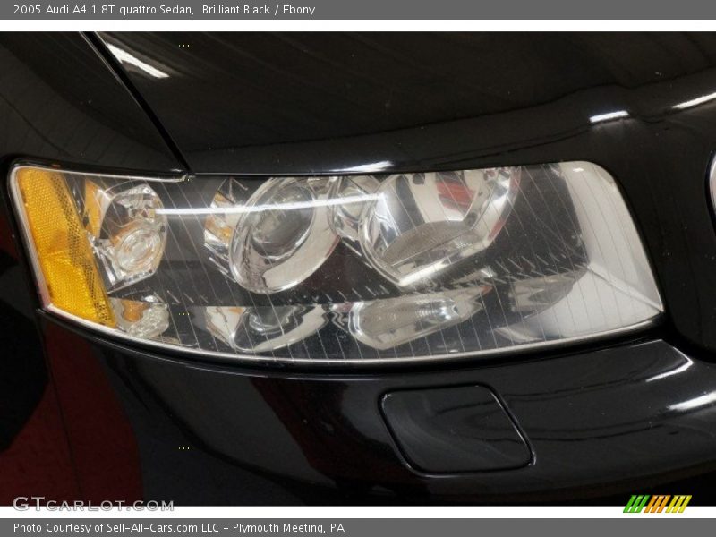 Brilliant Black / Ebony 2005 Audi A4 1.8T quattro Sedan
