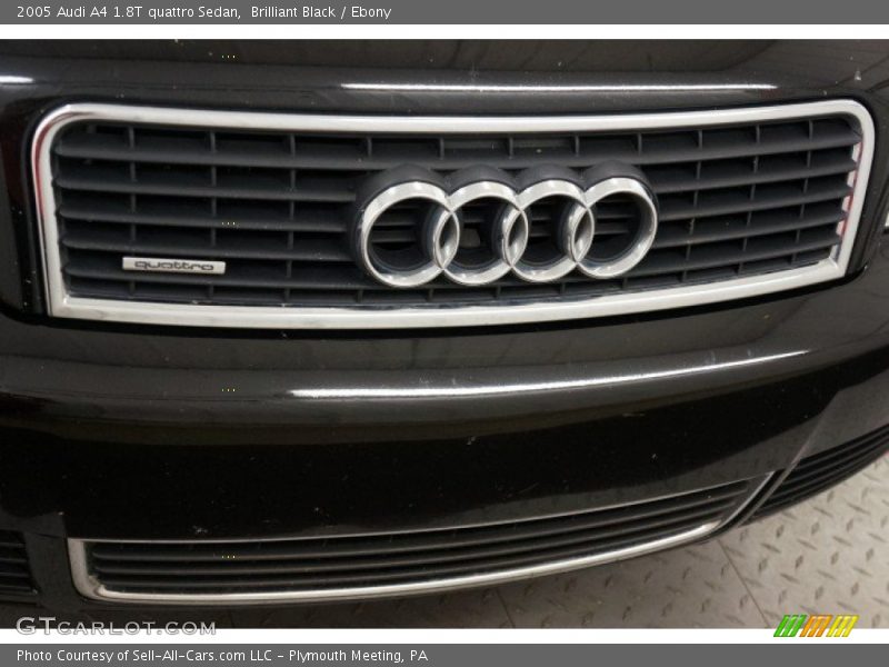 Brilliant Black / Ebony 2005 Audi A4 1.8T quattro Sedan
