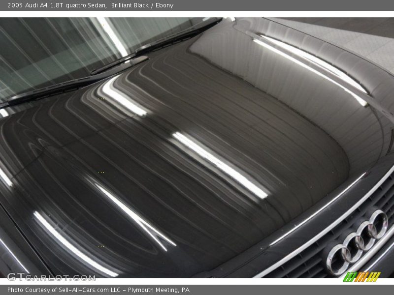 Brilliant Black / Ebony 2005 Audi A4 1.8T quattro Sedan