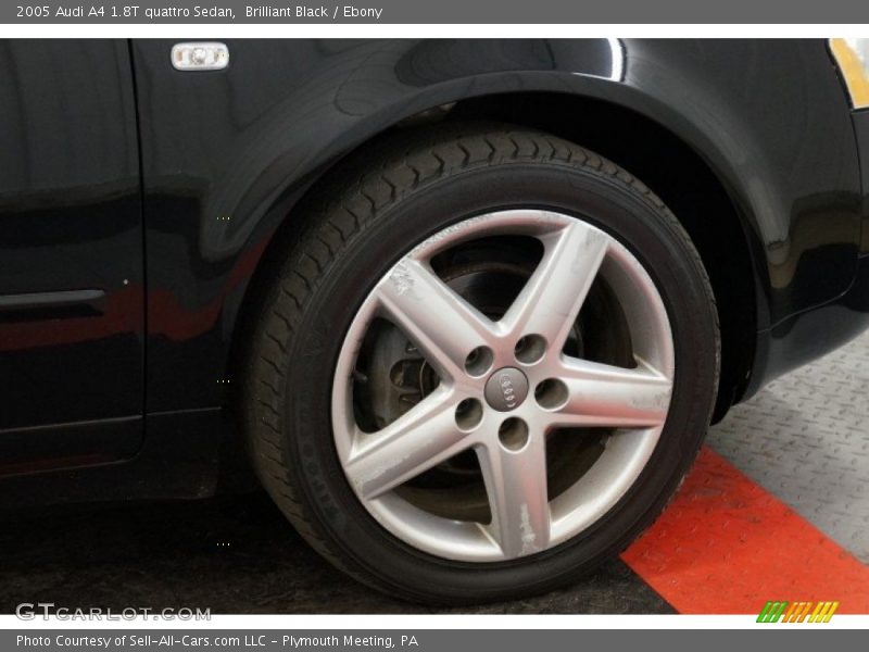 Brilliant Black / Ebony 2005 Audi A4 1.8T quattro Sedan