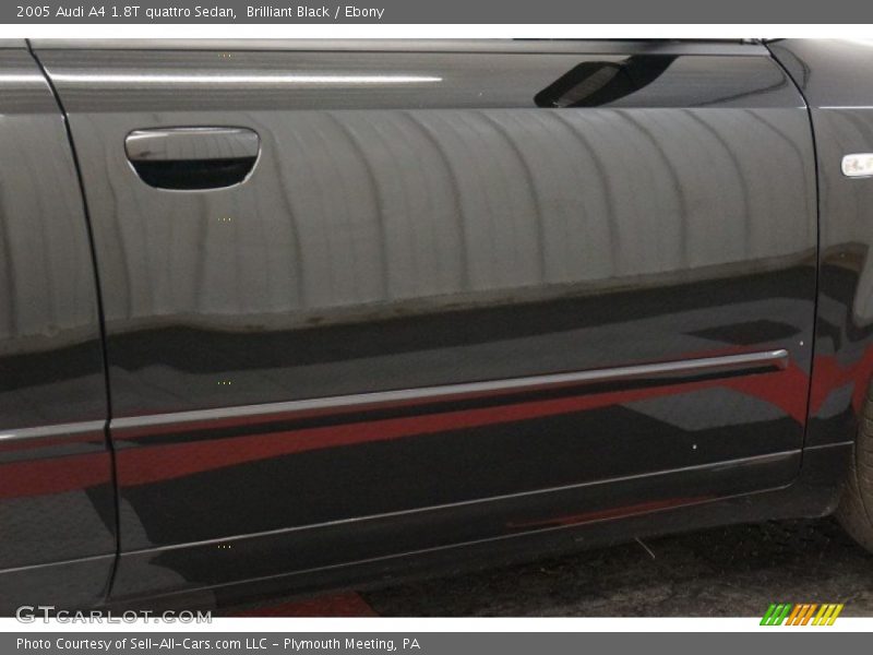 Brilliant Black / Ebony 2005 Audi A4 1.8T quattro Sedan