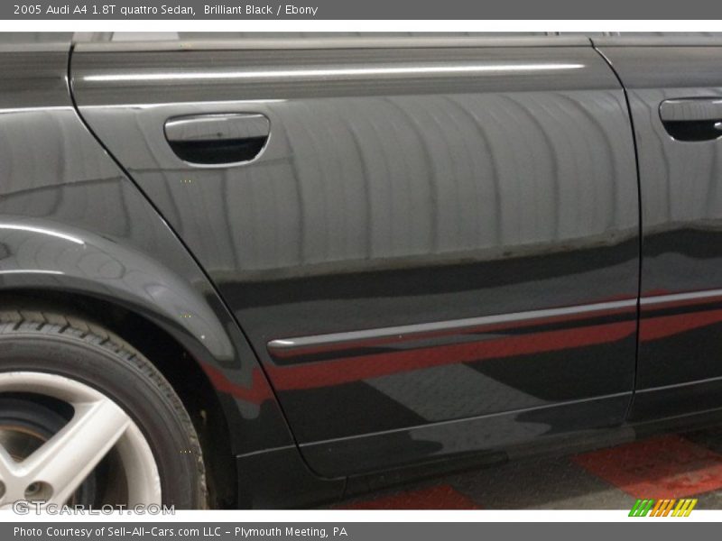 Brilliant Black / Ebony 2005 Audi A4 1.8T quattro Sedan